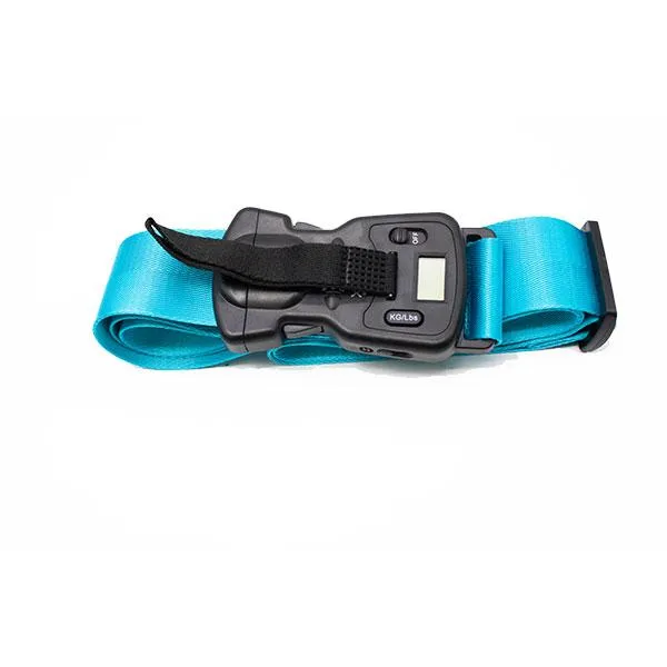 Anti-Theft Luggage Belt with Digital Scale and Double Lock