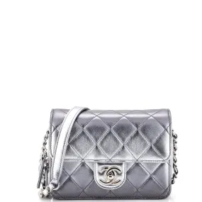 CHANEL Like a Wallet Flap Bag Quilted Gradient Metallic Lambskin Mini