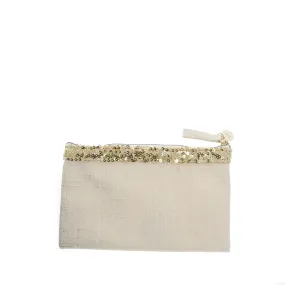 CHRISTIAN DIOR Pouch in White Fabric