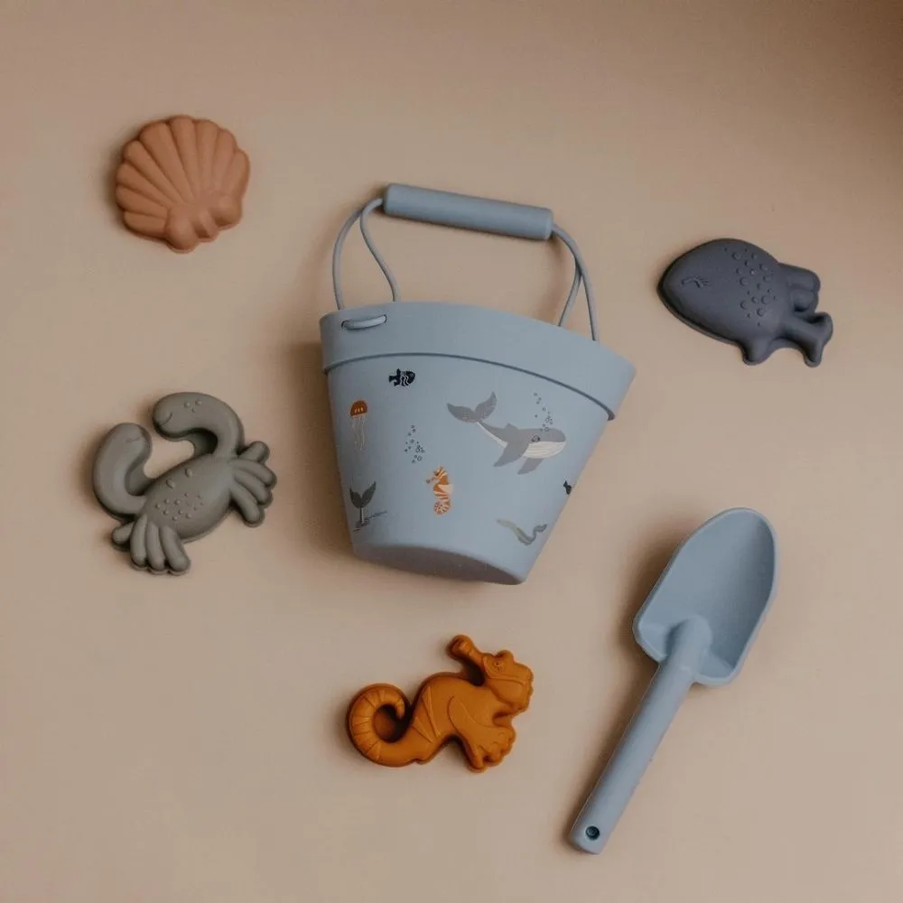 Classical Child - Silicone Beach Bucket & Toys Set