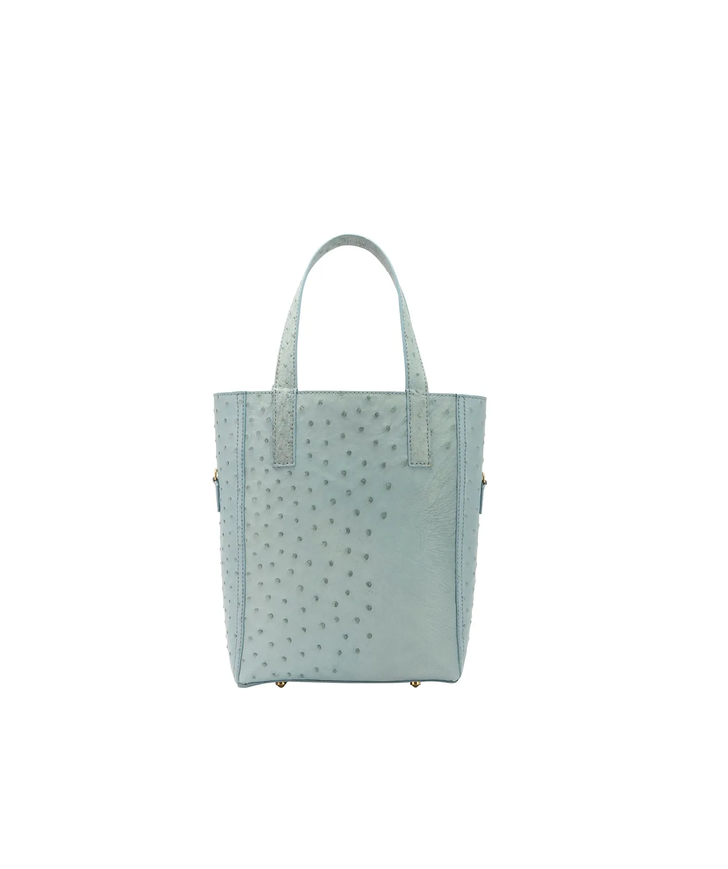 Crystal Blue Ostrich | Mini Crossbody 'Ntombi' Tote