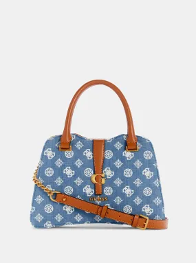 Denim Logo Kuba Small Satchel