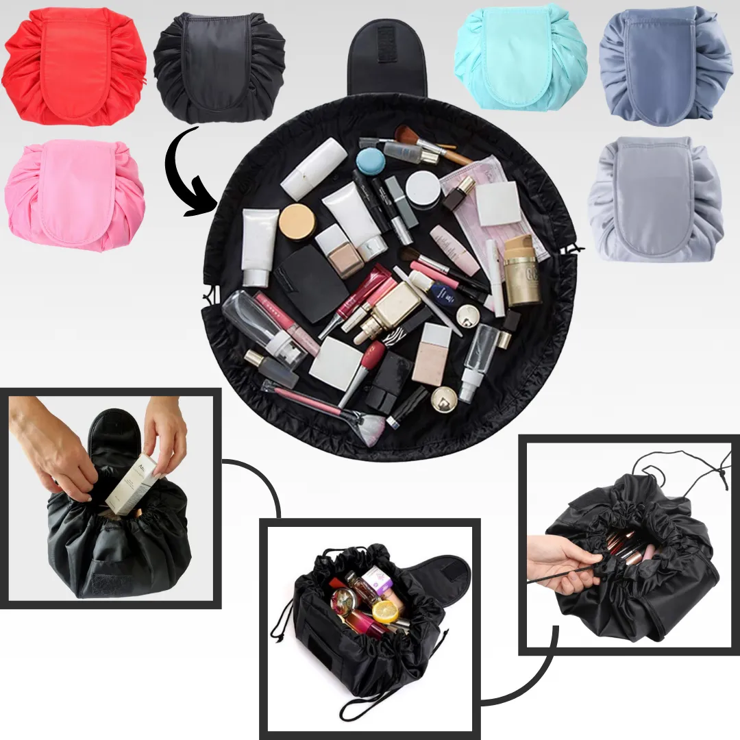 Drawstring foldable Makeup pouch