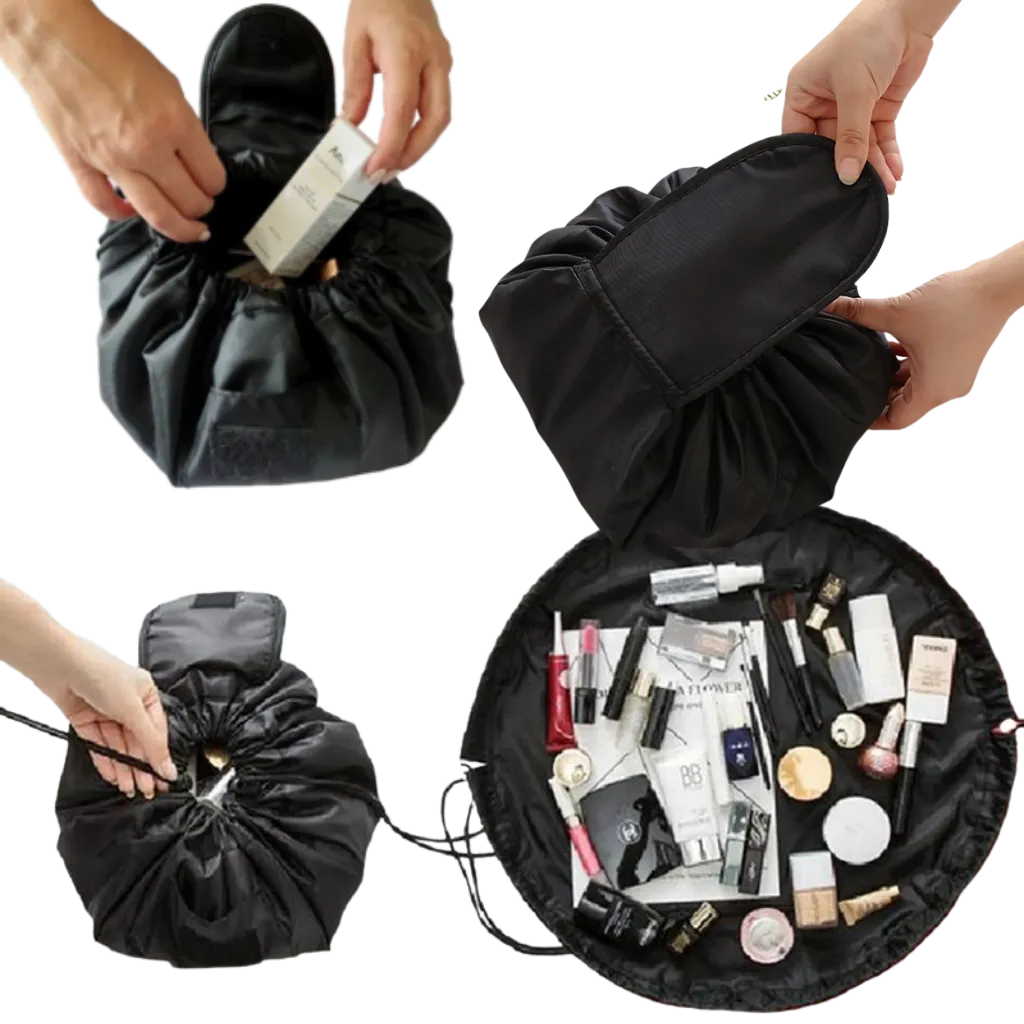 Drawstring foldable Makeup pouch