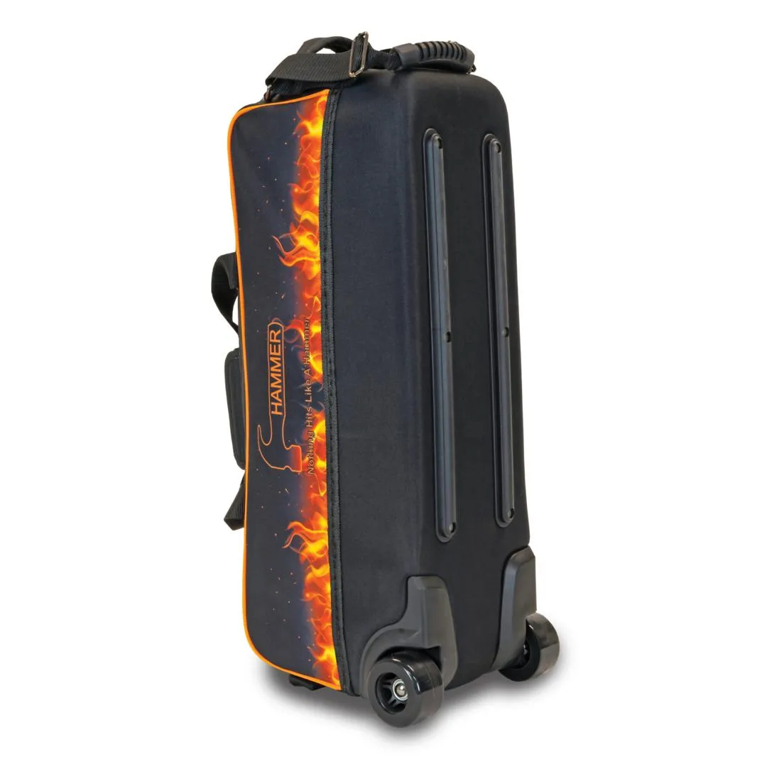 Hammer Dye Sub Slim Triple Tote Flame Bowling Bag