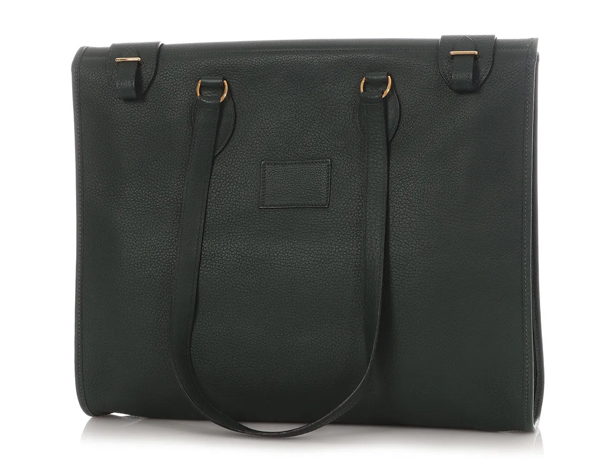 Hermès Moss Clémence Cabas Tote 40