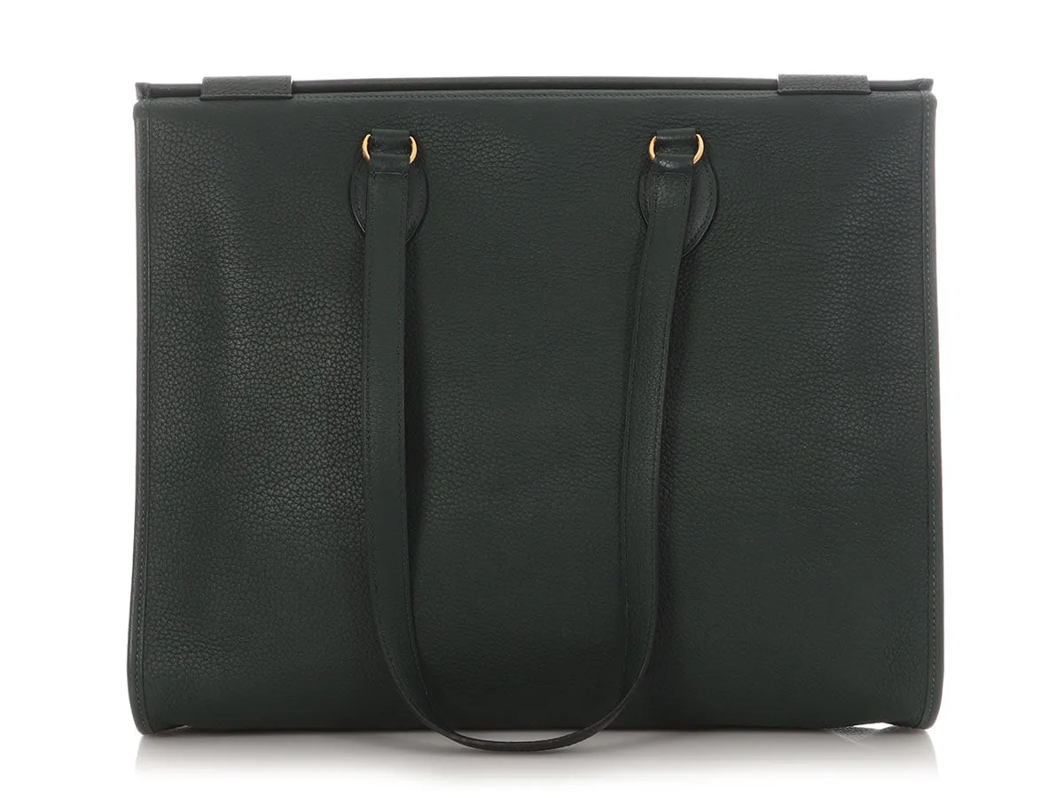 Hermès Moss Clémence Cabas Tote 40