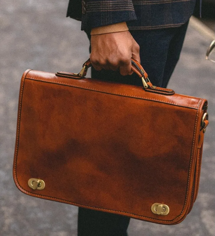 Illusions - Leather Briefcase