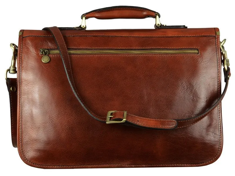 Illusions - Leather Briefcase