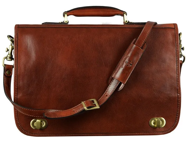 Illusions - Leather Briefcase