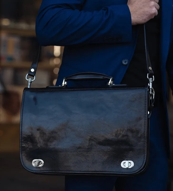 Illusions - Leather Briefcase