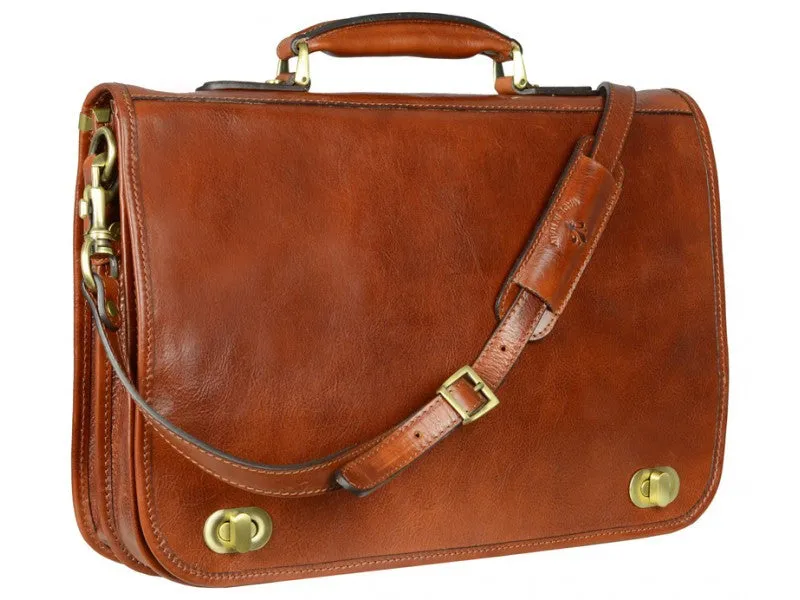 Illusions - Leather Briefcase