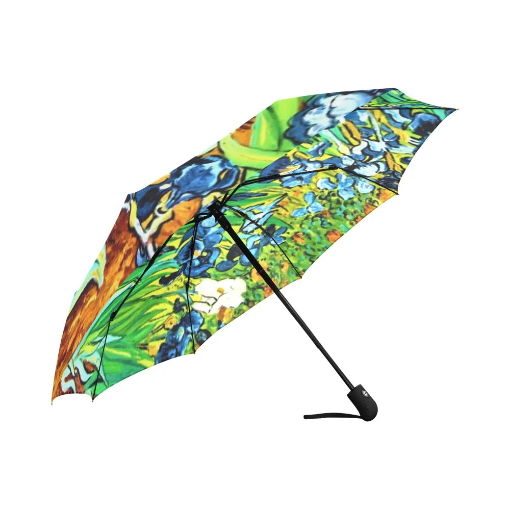 Irises Automatic Foldable Umbrella