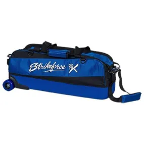 KR Strikeforce Fast Slim Triple Tote Royal Bowling Bag