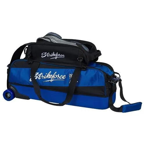 KR Strikeforce Fast Slim Triple Tote Royal Bowling Bag