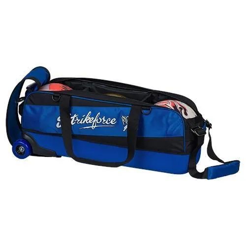 KR Strikeforce Fast Slim Triple Tote Royal Bowling Bag