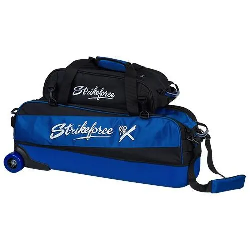 KR Strikeforce Fast Slim Triple Tote Royal Bowling Bag