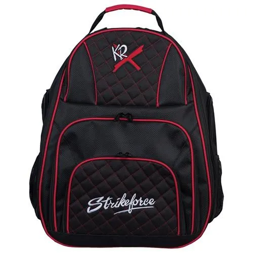 KR Strikeforce Royal Flush Deuce 2 Ball Backpack Bowling Bag Black/Red