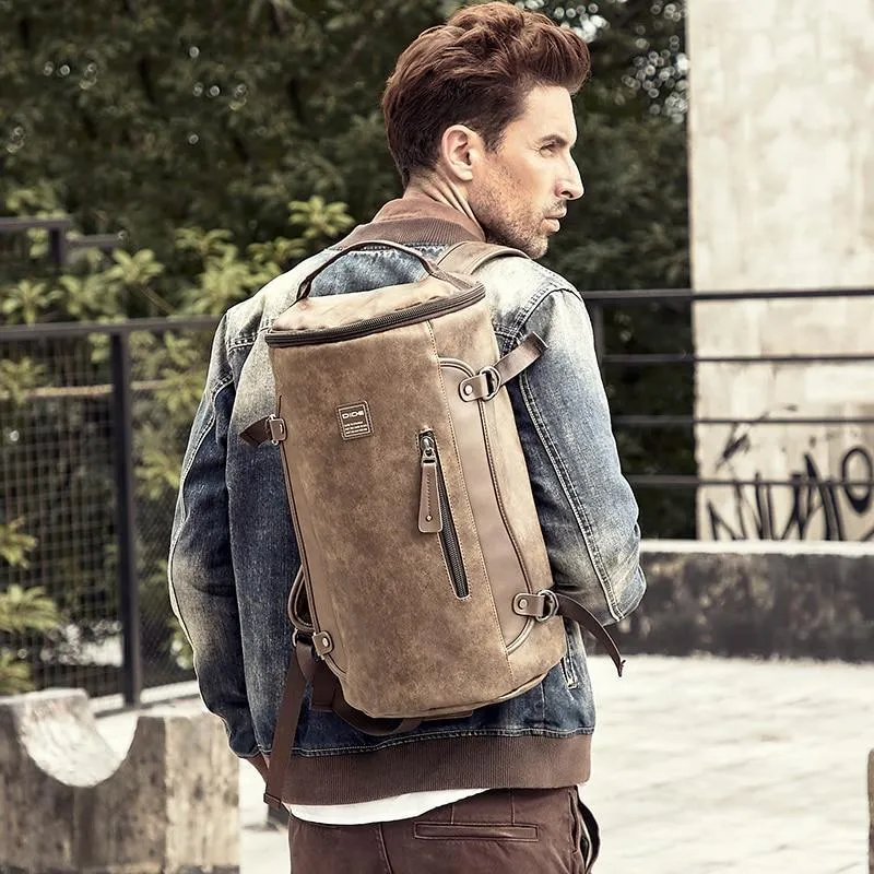 Leather Travel Backpack