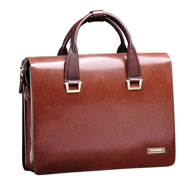 Men's Vintage Formal Genuine Leather Briefcase