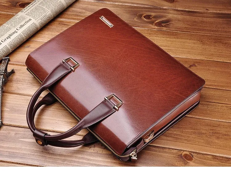 Men's Vintage Formal Genuine Leather Briefcase