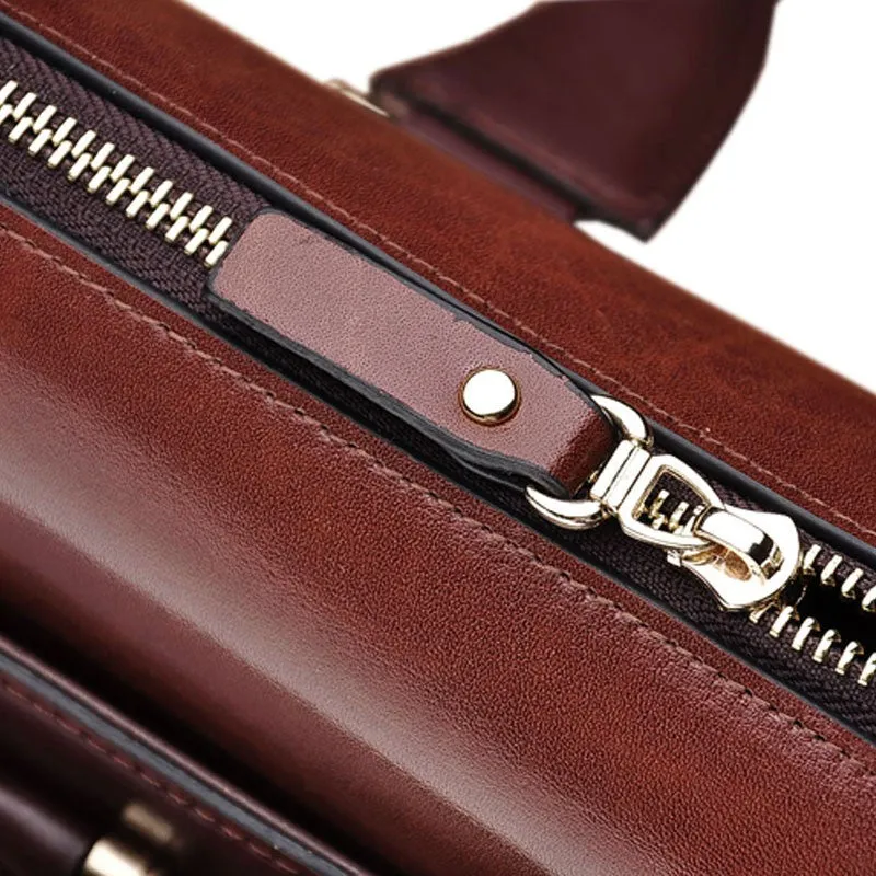 Men's Vintage Formal Genuine Leather Briefcase