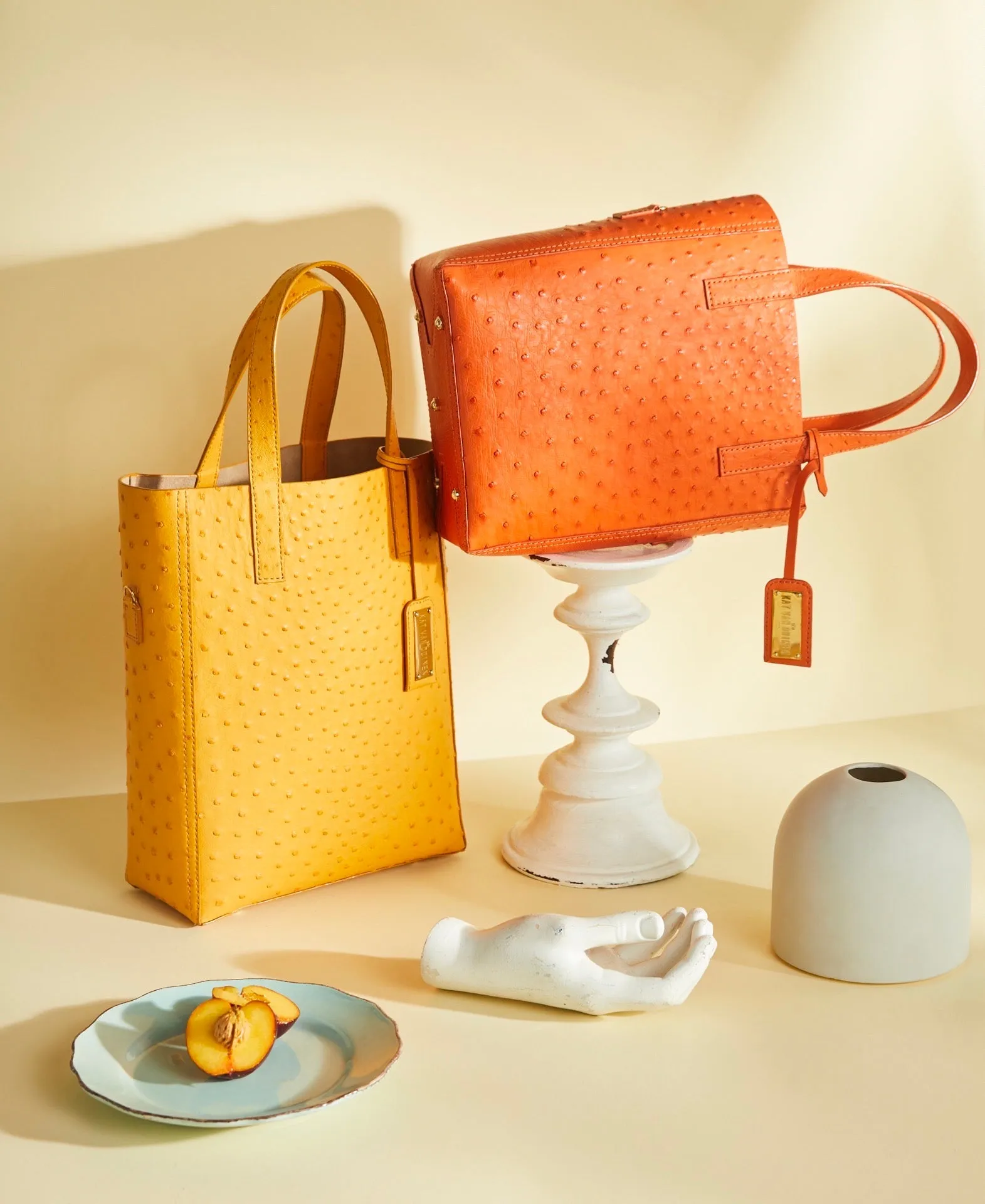 Mini Crossbody 'Ntombi' Tote | Tangerine