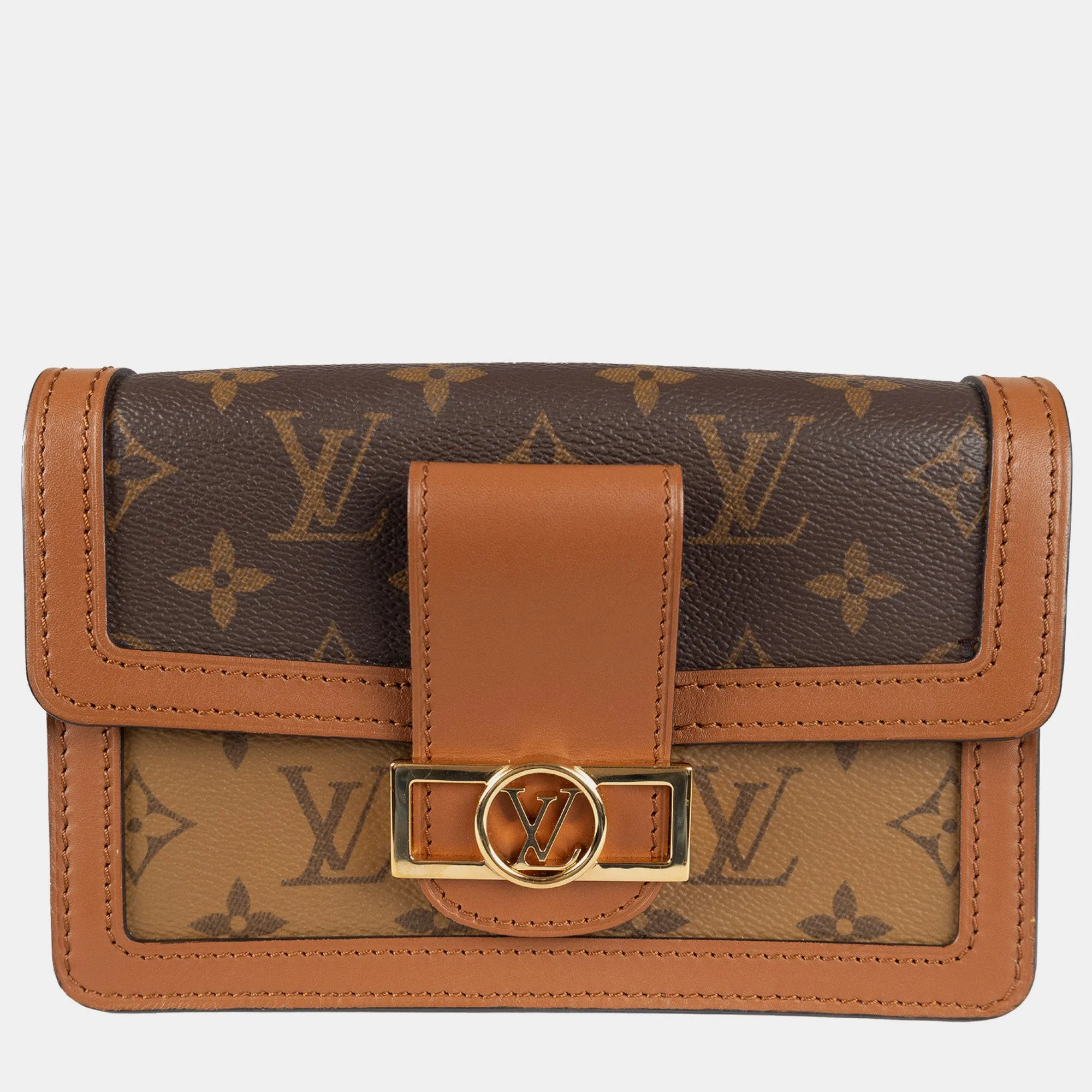 Monogram Reverse Canvas Dauphine Bumbag - '10s Brown Leather