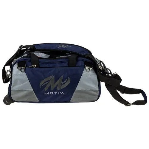 Motiv Ballistix Double Tote Roller Navy Bowling Bag