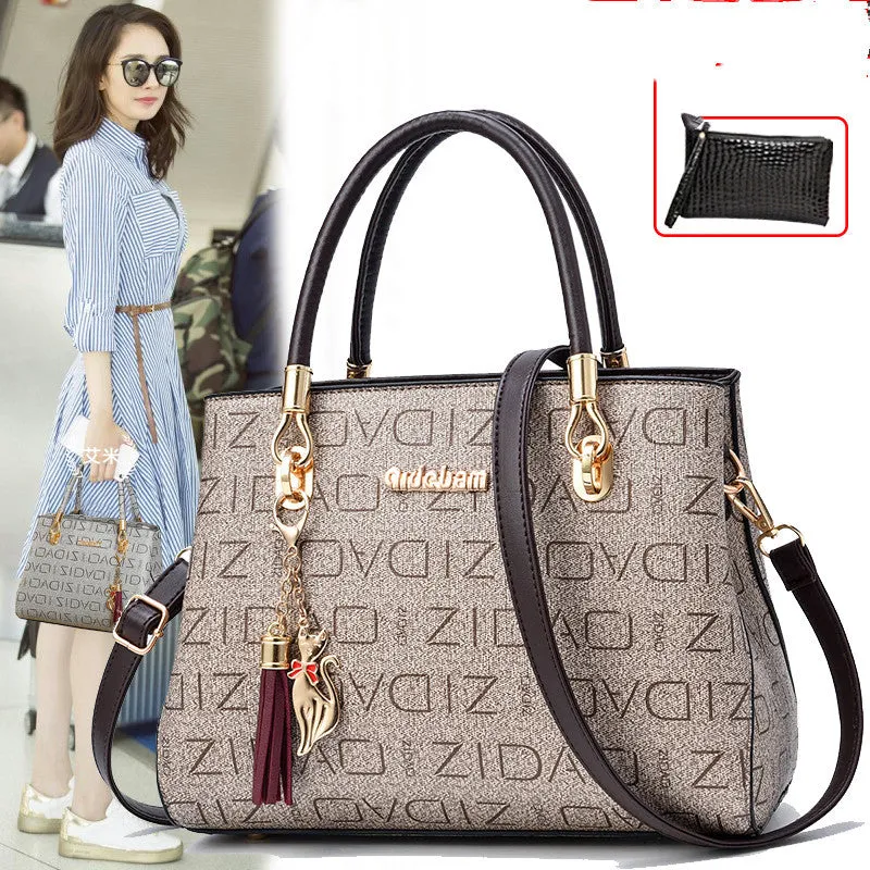 Printed Fashion Ladies Handbags Big Bags All-match Single Shoulder Messenger Bag