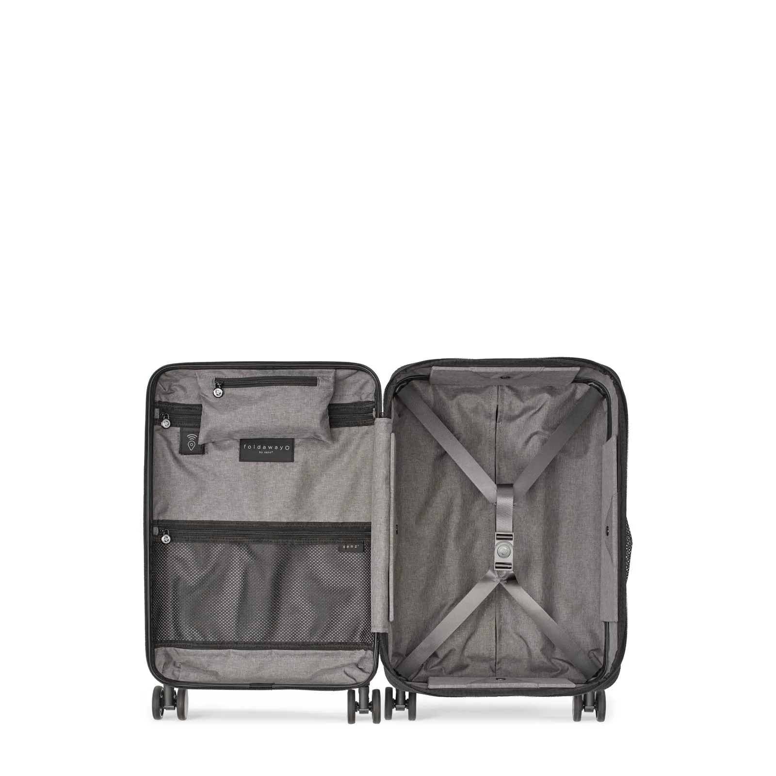 Senz° Foldaway Carry On Trolley | Champagne Brown