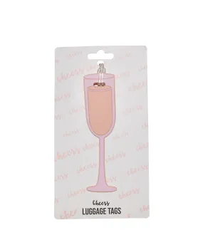 Silicone Luggage Tag Champagne Flute