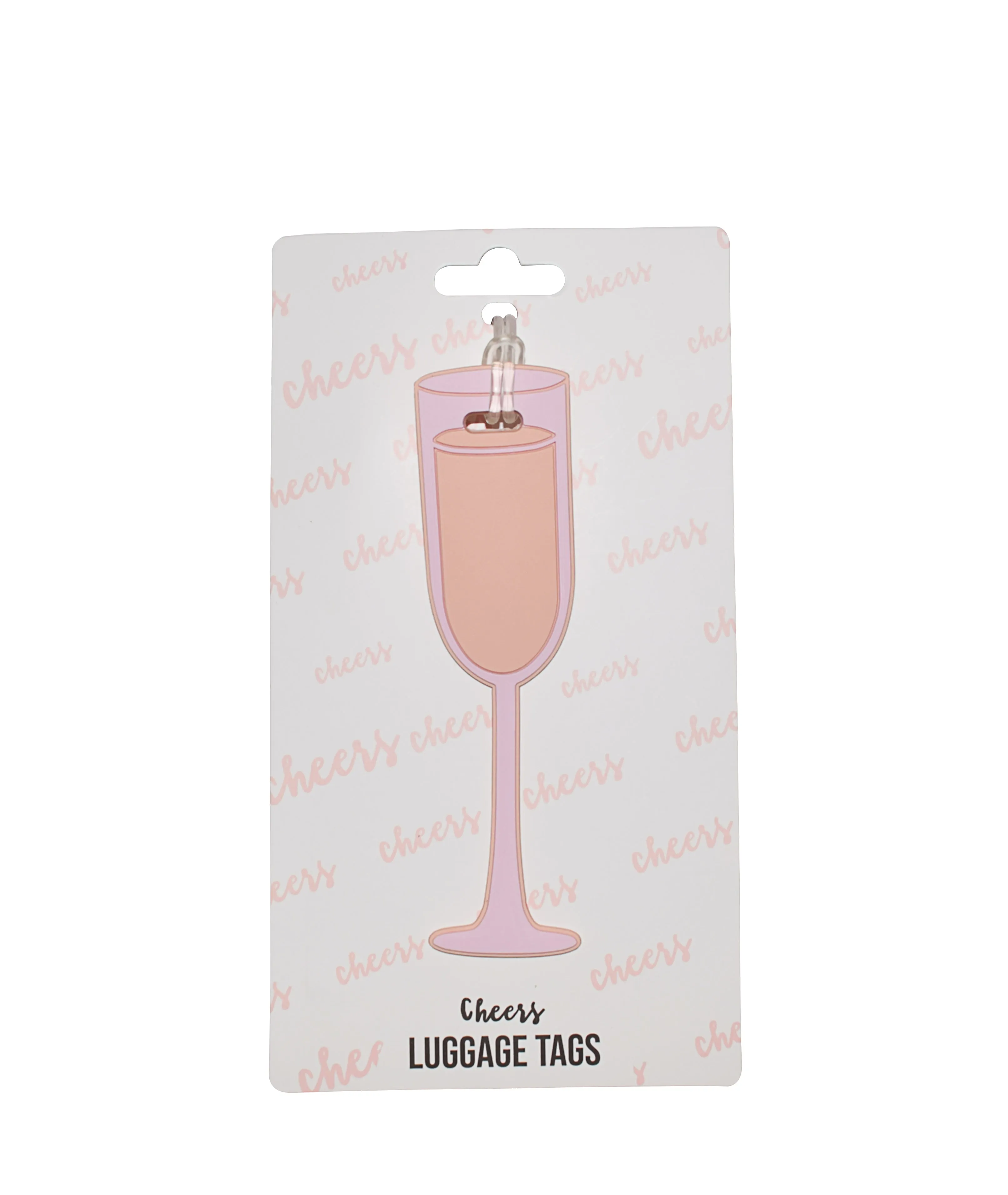 Silicone Luggage Tag Champagne Flute