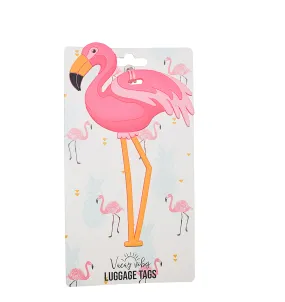 Silicone Luggage Tag Flamingo