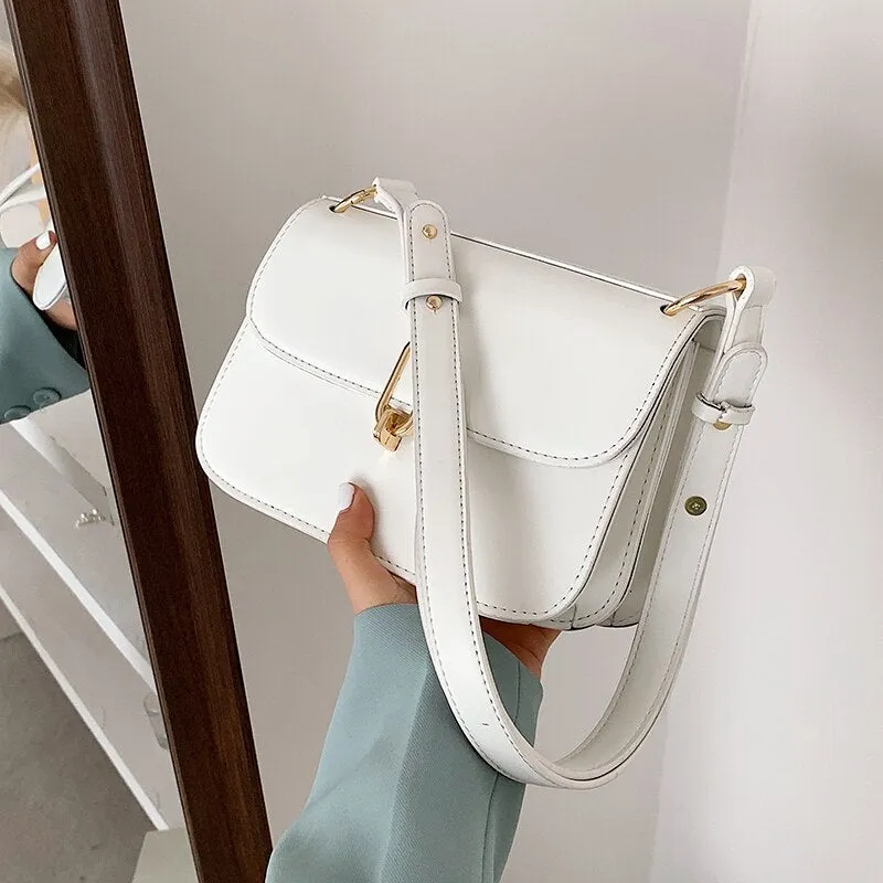 Sweet Lady Small square Tote bag 2021 Fashion New High quality PU Leather Women's Designer Handbag Chain Shoulder Messenger Bag