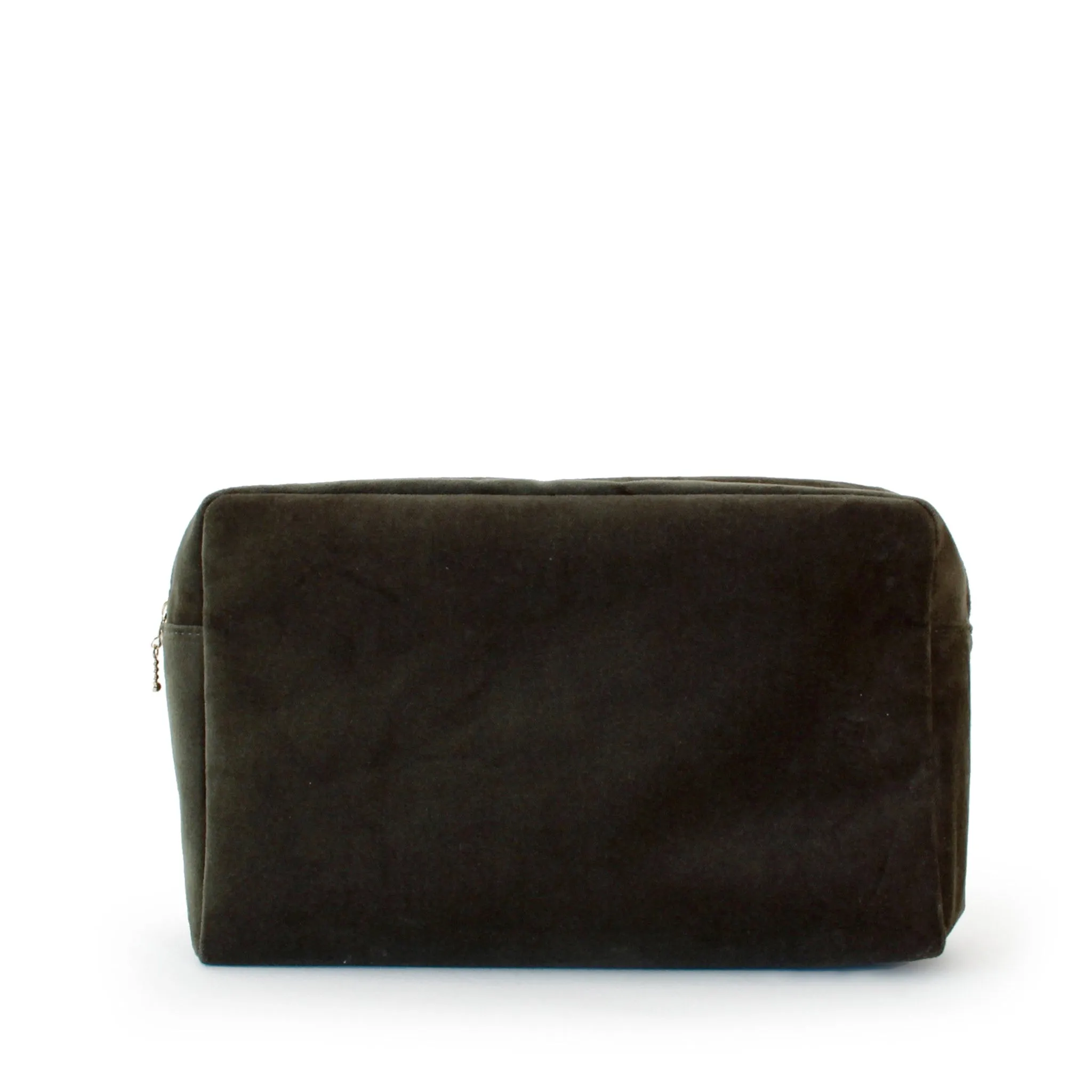 velvet large pouch, green tea