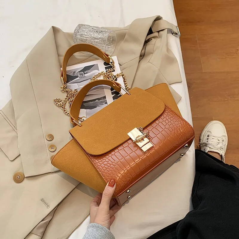 Vintage Wing shape Tote bag 2020 Fashion New High quality Matte PU Leather Women's Designer Handbag Chain Shoulder Messenger Bag