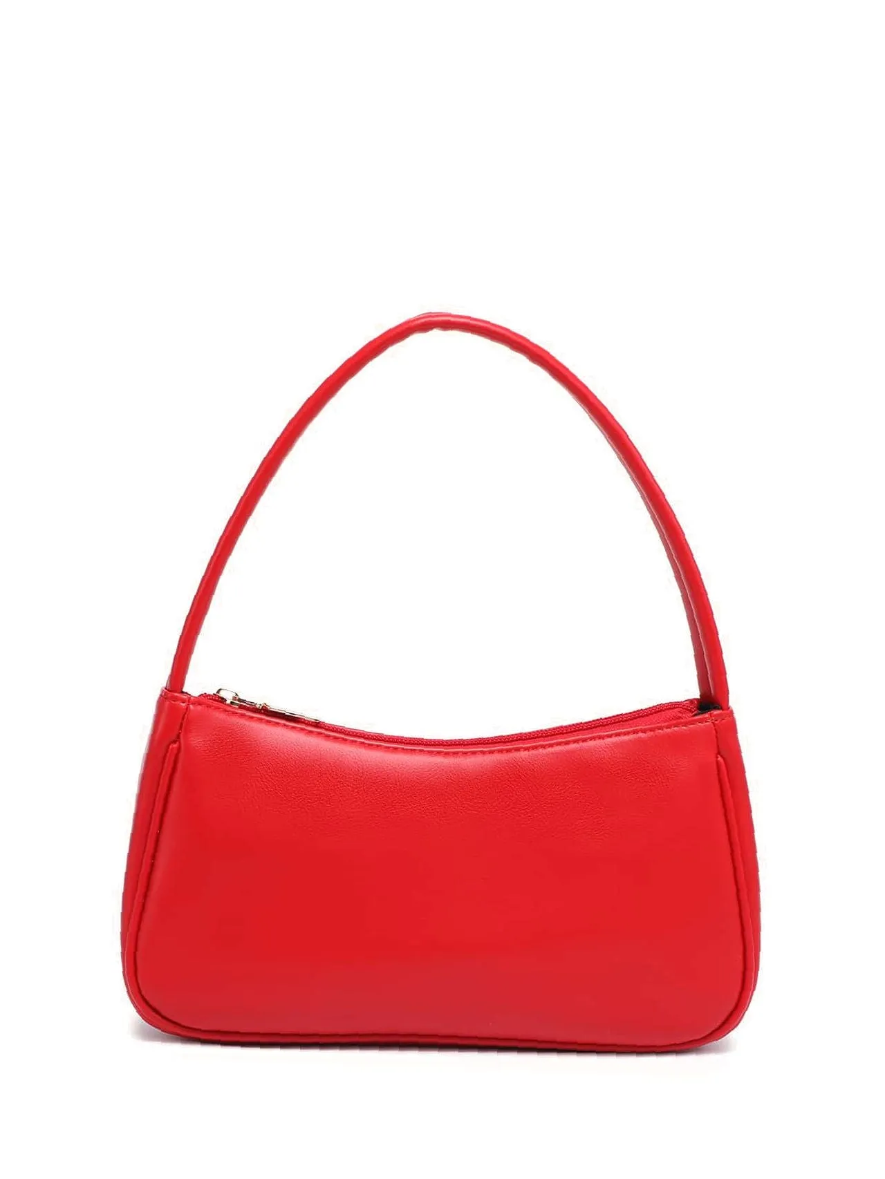 Vvsha -Minimalist Zip Baguette Bag  - Women Satchels