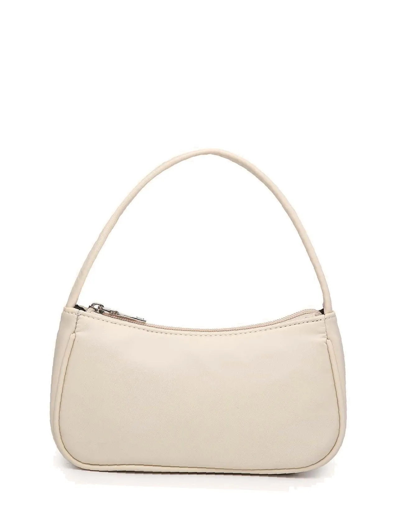 Vvsha -Minimalist Zip Baguette Bag  - Women Satchels